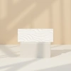 White wavy texture tiles, anti-slip and wear-resistant glazed tiles for the living room, kitchen and bathroom details Picture